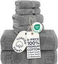 Chakir Turkish Linens 100% Cotton 6-Piece Towel Set, Oeko-Tex Certified: 2 Bath by ChakirTurkishLinens