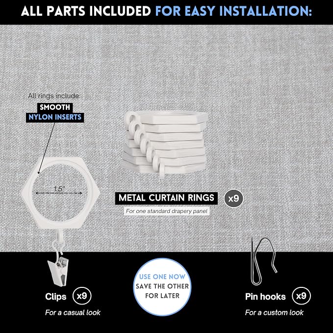BlastHome® Luxury Curtain Rings - Image 4