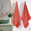 Superior Egyptian Cotton Plush & Absorbent, Bath Towel Set of 2, Coral | Quick by SUPERIOR