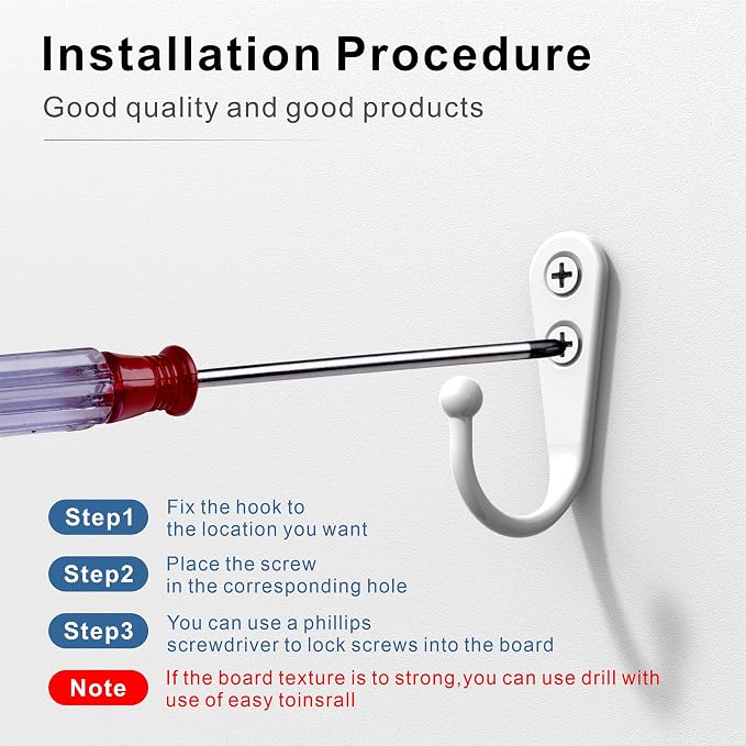 ZAYBOD 15 Pack White Hooks for Hanging - Image 7