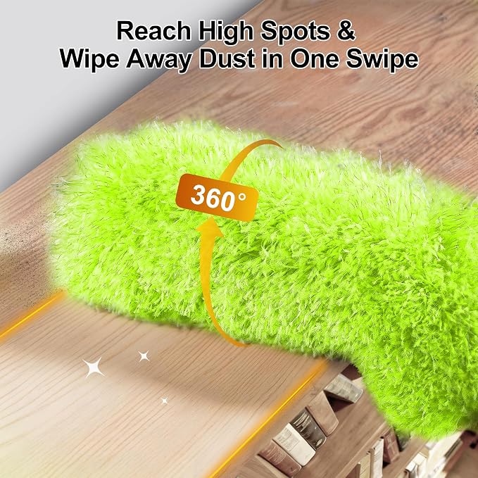 Tiumso Duster with Extension Pole 100 inch Extendable Reusable Dusters - Image 3
