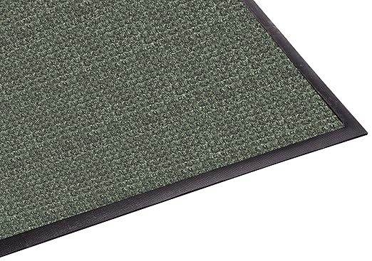 Guardian WaterGuard Indoor/Outdoor Wiper Scraper Floor Mat, Rubber/Nylon, 6'x16', Green