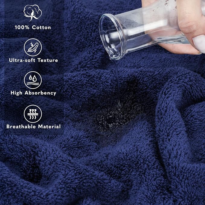 American Soft Linen 100% Cotton Luxury Turkish Towels, 35x70 XL Bath Sheet | - Image 4