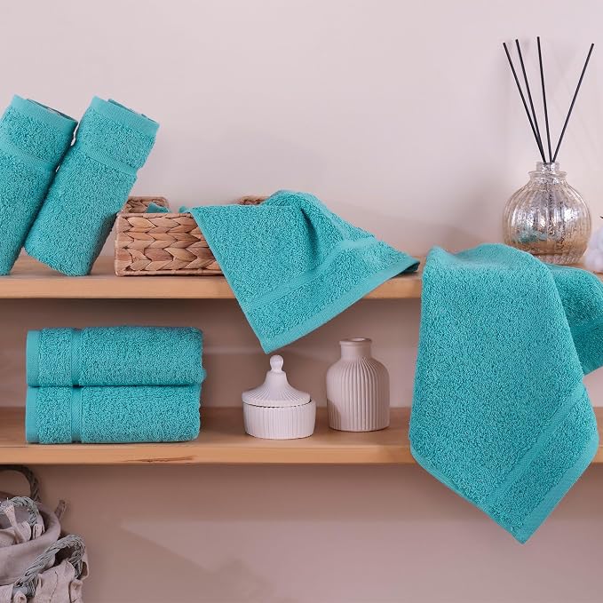 Hawmam Linen Luxury Cotton Washcloths 13x13 Inch - Image 2