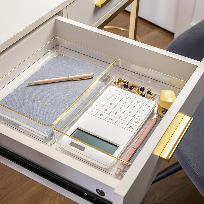 Martha Stewart Kerry Stackable Desk Drawer Organizers - Image 2
