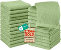 Utopia Towels 24 Pack Washcloths, 12x12 in, 100% Cotton, Sage Green | Premium by Unknown