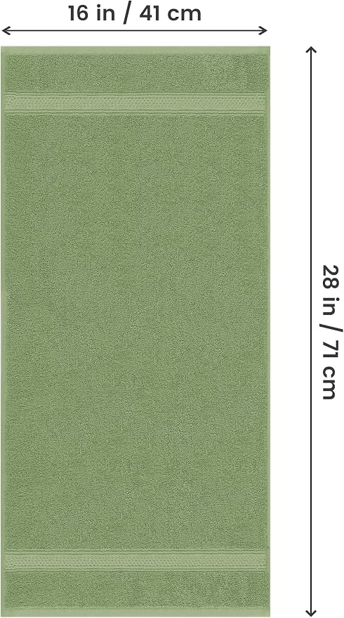 Utopia Towels 6 Pack Premium Hand Towels 16x28 in 600 GSM Cotton Sage Green | - Image 2