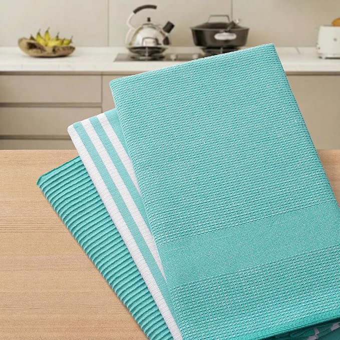 Homaxy Cotton 380 GSM Premium Kitchen Towels, 9 Pack - Image 7