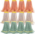 Matthew Cleaning 12Pcs 5'' Headband White&Orange&Green 24Oz Commercial String by MATTHEWCLEANINGPRODUCTS