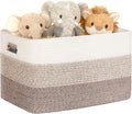 45L Small Woven Laundry Basket Hamper by SunNewt