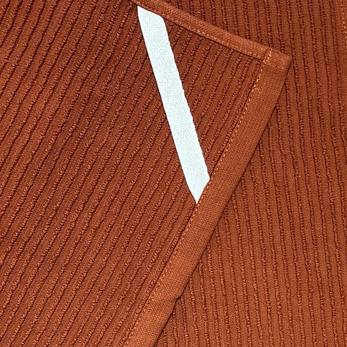 Cinnamon Maroon Rust Kitchen Dish Towels, 100% Cotton - Image 4