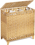 Laundry Hamper with 3 Removable Liner Bags, 132L Laundry Sorter with Lid by Hermina