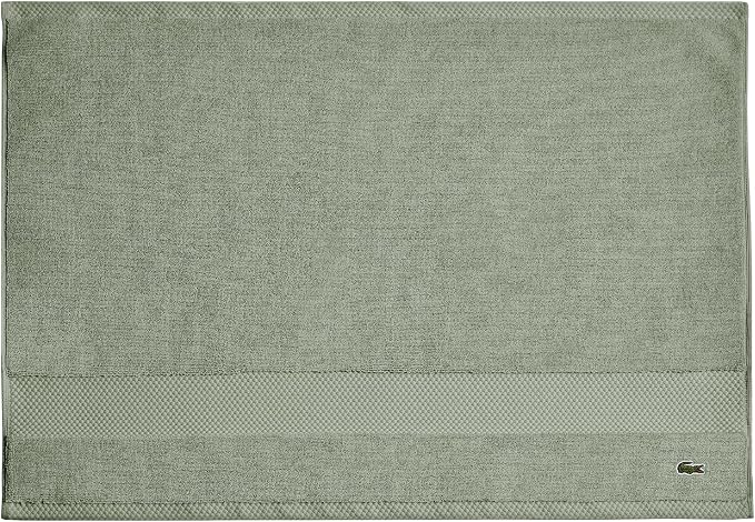 Lacoste Heritage 100% Supima Cotton Tub Mat 21" x 31", Aloe | Highly Absorbent by Unknown