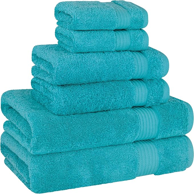 Cotton Paradise 100% Cotton Turkish Towel Set, Soft Absorbent Quick Dry - Image 5