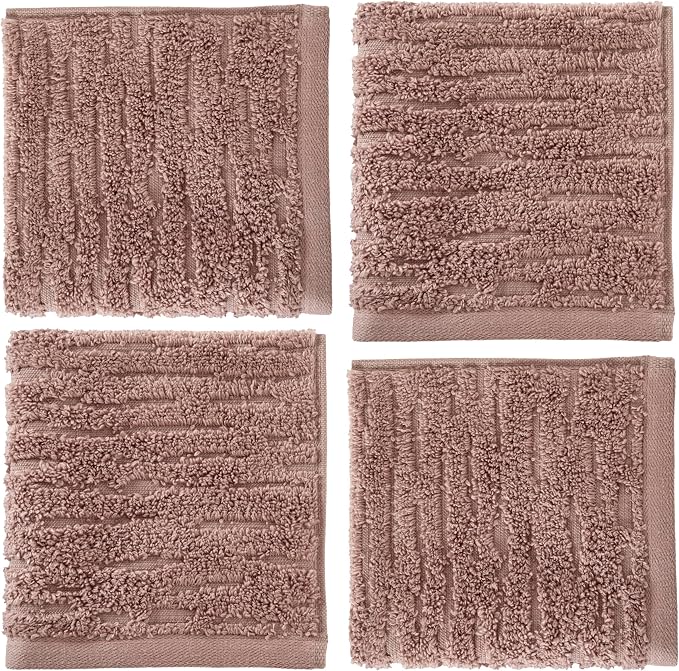 SKL Home CloudSoft Washcloth Set, 100% Cotton Luxury, Clay | Premium spa-level - Image 5