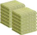 Homaxy 100% Cotton Terry Kitchen Towels, 12 Pack, Sage Green by Homaxy