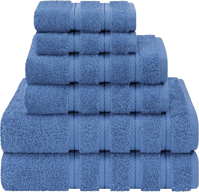 American Soft Linen 100% Cotton Luxury Turkish Towels, 6 Piece Towel Set | Soft by AmericanSoftLinen