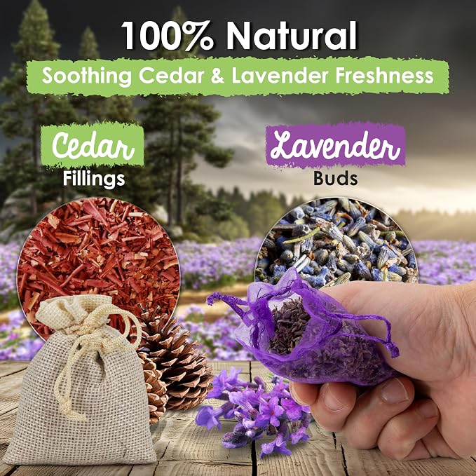 ecoKiwi Cedar and Lavender Sachets - Image 2