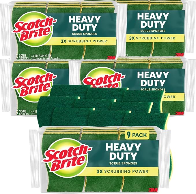 Scotch-Brite Heavy Duty Scrub Sponge, 45 Kitchen Sponges Designed by Unknown