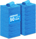 UNIMADE Shop Towels Rags, 50 Pack Reusable Microfiber Cleaning Cloth by Unimade