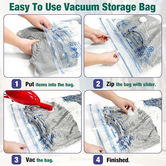 Vacuum Storage Bags, 10 Medium Space Saver Vacuum Seal Bags, Space Bags - Image 3