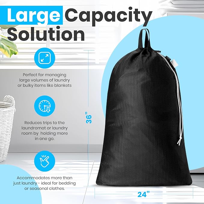 Handy Laundry Mesh XL Laundry Bag 24"x36" - Image 2