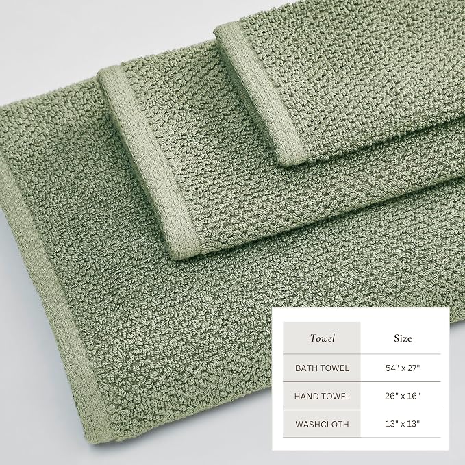 Great Bay Home 100% Cotton 6 Piece Towel Set - Image 4