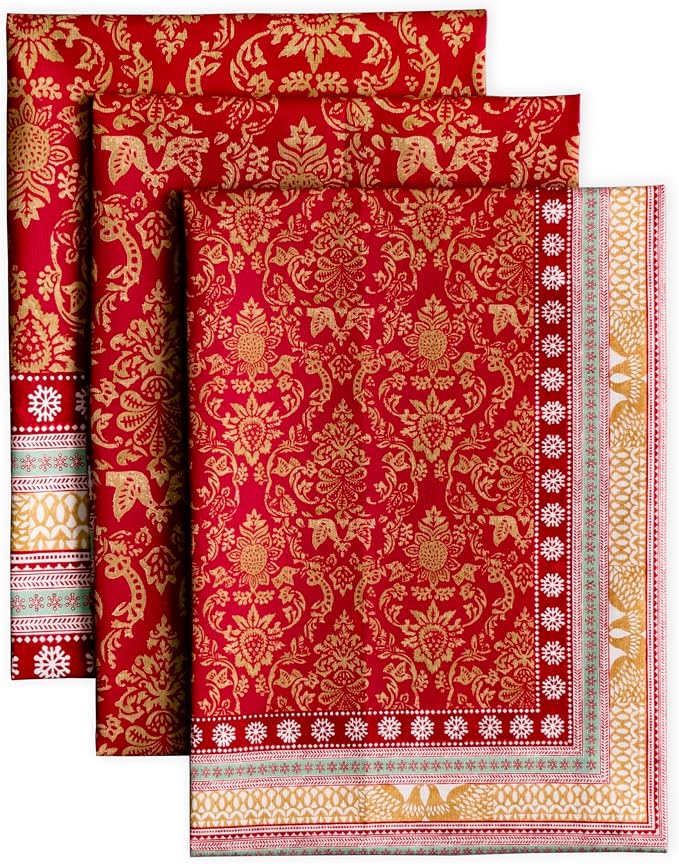 Maison d' Hermine Kitchen Towels Set of 3 Reusable 100% Cotton 27.50" x 20" by MaisondHermine