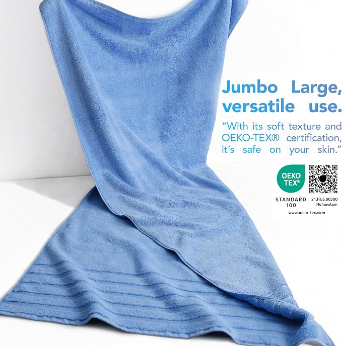 American Soft Linen 100% Cotton Luxury Turkish Towels, 35x70 XL Bath Sheet | - Image 3