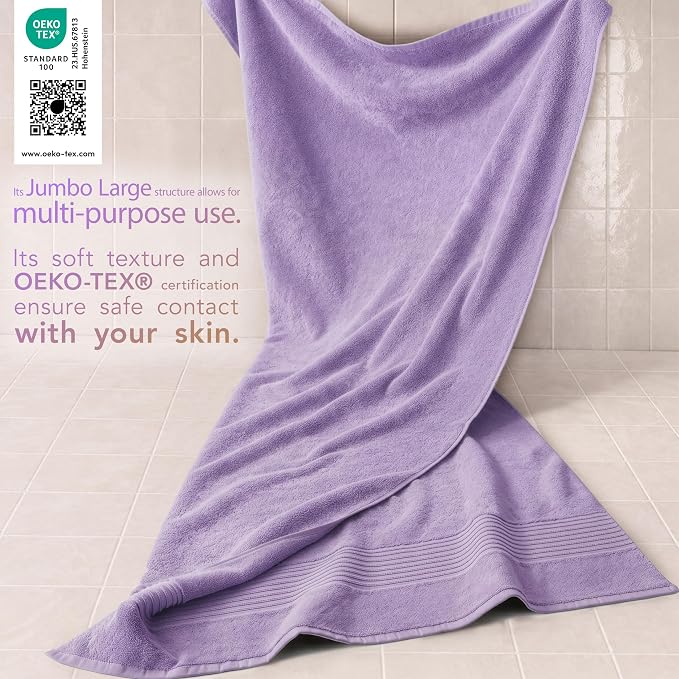 Cotton Paradise 100% Cotton Turkish Towel Set, Soft Absorbent Quick Dry - Image 3