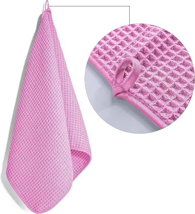 POLYTE 430 GSM Poly Blend Microfiber Quick Dry Waffle Hand Towel, 16x30 in | 4 - Image 3