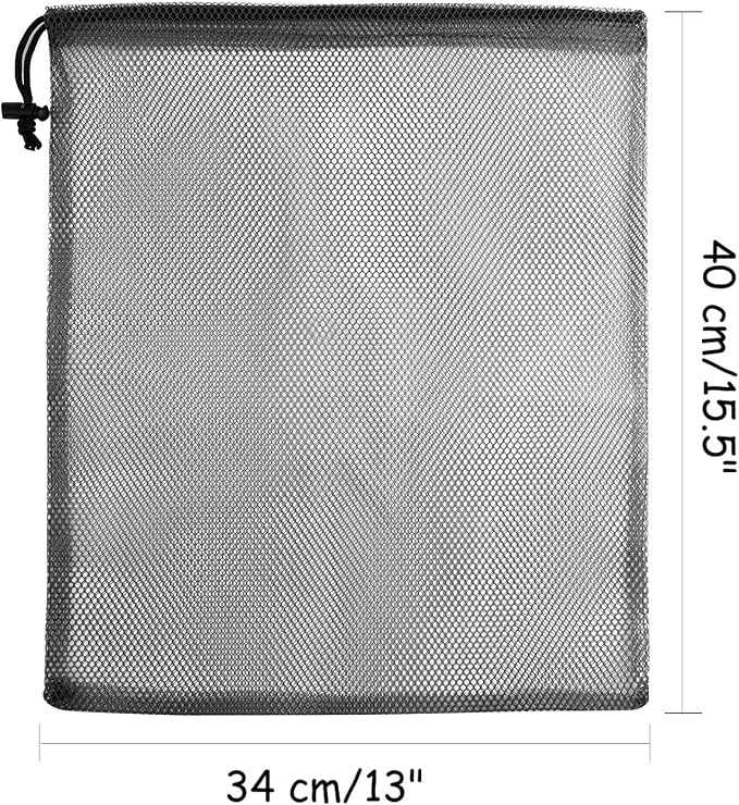 KUUQA 10 Pcs Drawstring Bag, Laundry and Golf Ball Bag, Nylon Mesh - Image 2