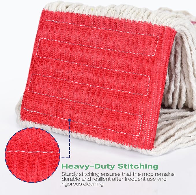 Matthew Cleaning 3Pcs 5'' Headband White&Orange&Green Medium Commercial String - Image 3