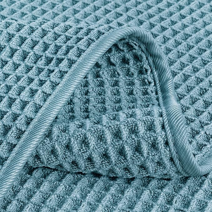 POLYTE 430 GSM Poly Blend Microfiber Quick Dry Waffle Hand Towel, 16x30 in | 4 - Image 4