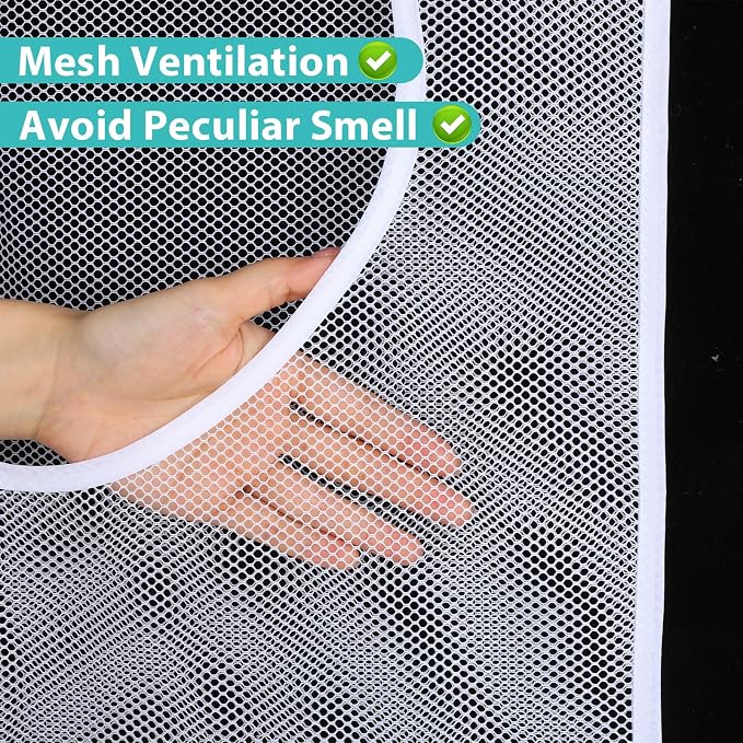 Hanging Laundry Hamper Bag Mesh Laundry Bag 30 x 20 Inch - Image 3