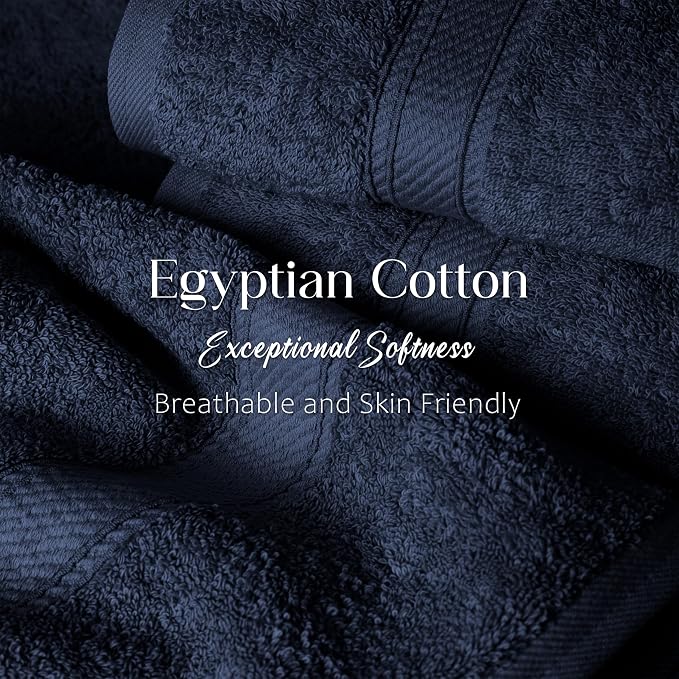 SUPERIOR Egyptian Cotton Ultra Plush & Absorbent, 12 Piece Set - Image 4