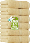 Utopia Towels 6 Pack Premium Hand Towels, 16x28 in, 600 GSM Cotton, Spa & Hotel by Unknown