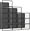 Pinkpum 12 Pack X-Large Shoe Storage Boxes, Shoe Organizer Clear Stackable by Pinkpum