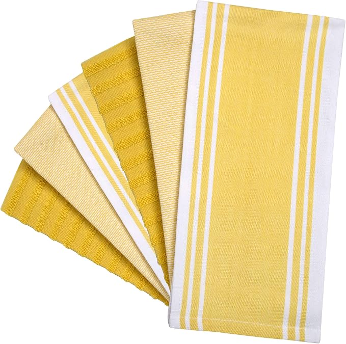 Premium Kitchen Towels 6 Pack 100% Cotton 20"x28" Dish Towels - Image 3