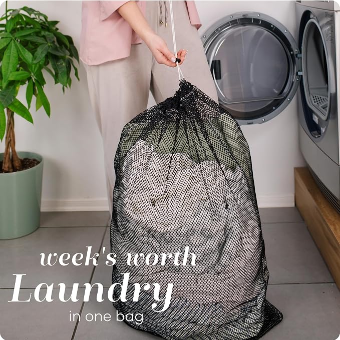 Handy Laundry Mesh XL Laundry Bag 24"x36" 2-Pack, Heavy Duty - Image 3