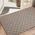 Azadx 3'x5' Front Entryway Door Mat Non Slip Indoor Door mats Washable Entry Mats Welcome Doormat Dirt Trapper for House Entry Low Profile Doormat Indoor Entrance Mat