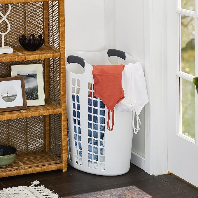 Gracious Living 4 Pack Easy Carry Flex Hamper, Large 87.5L Laundry Basket - Image 4