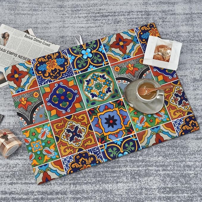 Talavera Mexican Tiles Dish Drying Mat - Image 8