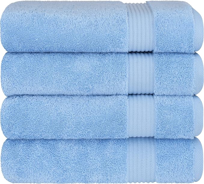 Cotton Paradise 100% Cotton Turkish Towel Set, Soft Absorbent Quick Dry - Image 6