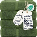 Chakir Turkish Linens 100% Cotton 2-Pack Bath Towels 30x60, Moss | Premium by ChakirTurkishLinens