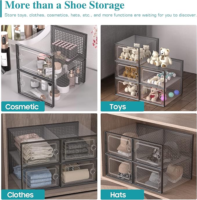 Kuject 12 Pack Large Shoe Boxes - Image 6