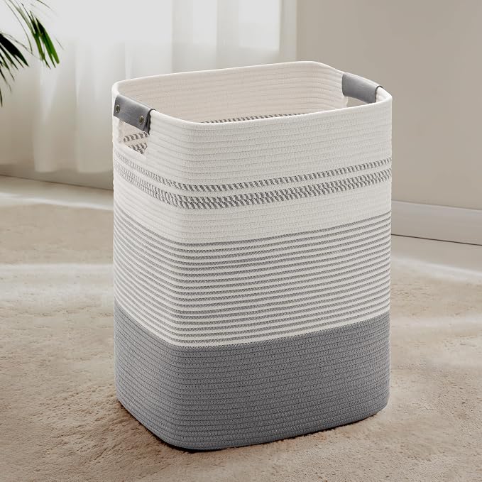 85L Tall Woven Laundry Basket Hamper by SunNewt
