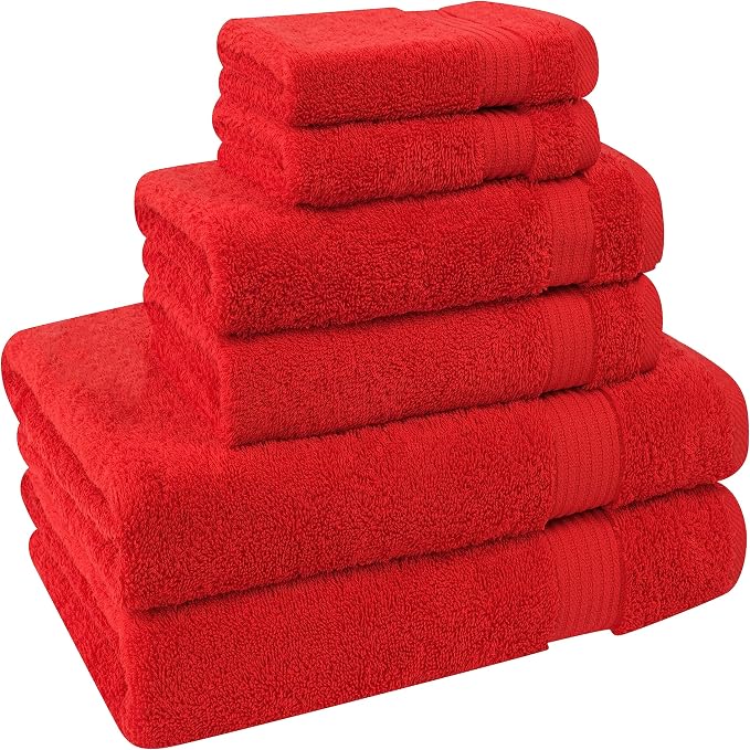 Cotton Paradise 100% Cotton Turkish Towel Set, Soft Absorbent Quick Dry - Image 5