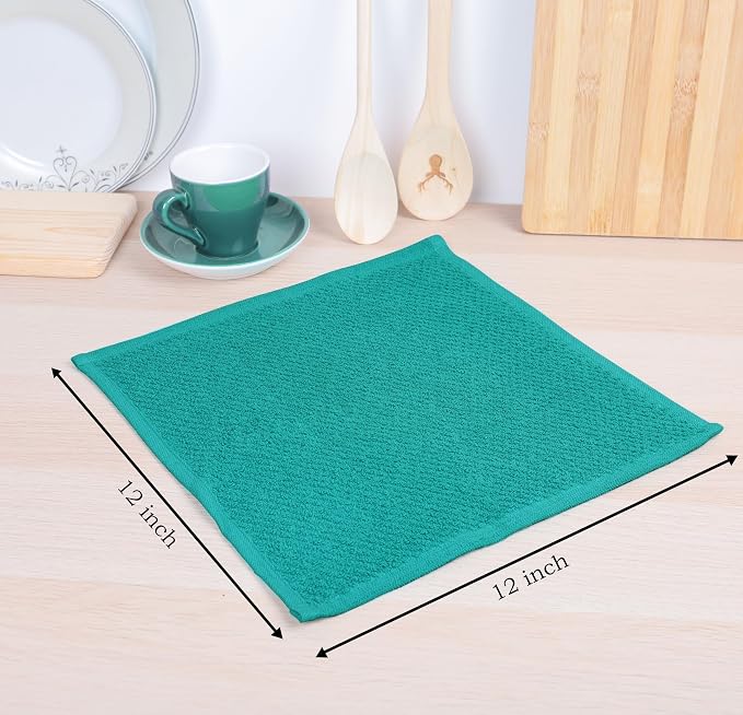 AMOUR INFINI Cotton Kitchen Dish Cloths Set of 8 – Highly Absorbent, Super Soft - Image 2