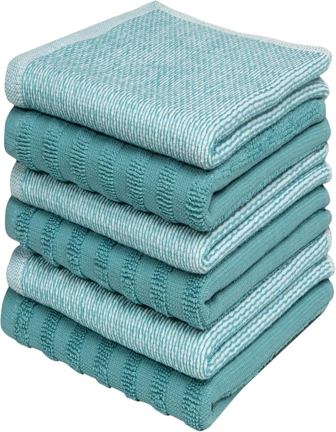 Bumble Premium Dish Cloths 13"x13" | 100% Natural Ring Spun Cotton | 400 GSM | by BumbleTowels